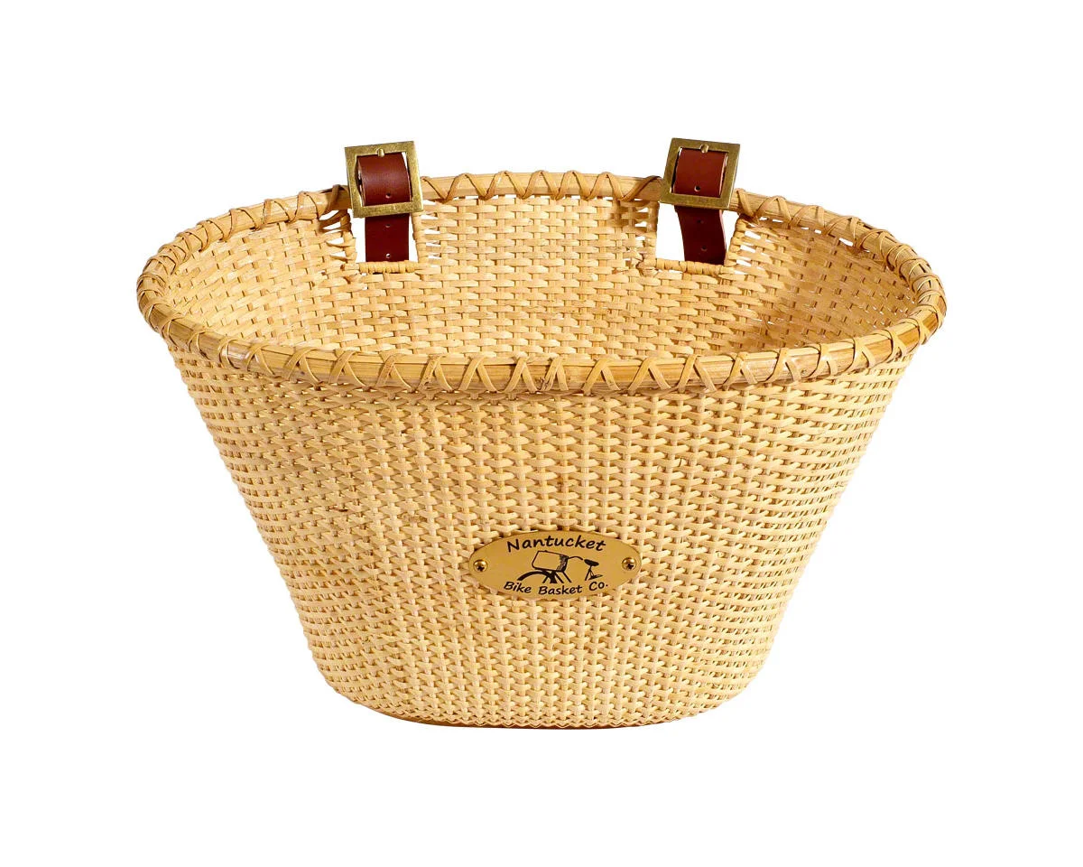 Nantucket Bike Basket Co. Lightship Front Basket (Natural) (Oval)